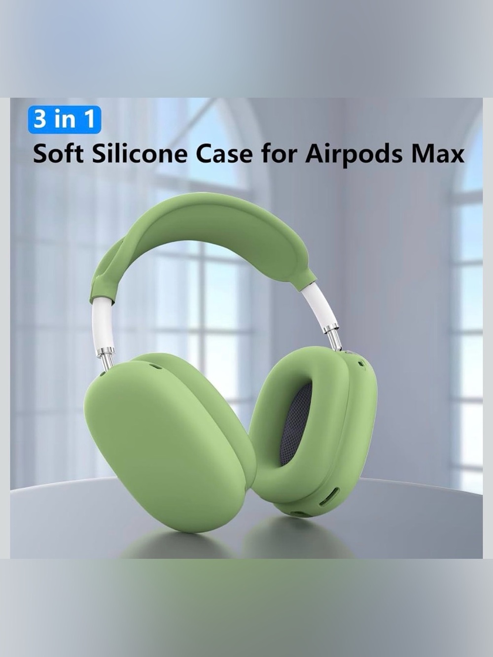 Green Silicone Case Cover for AirPods Max/Airpods Max 2